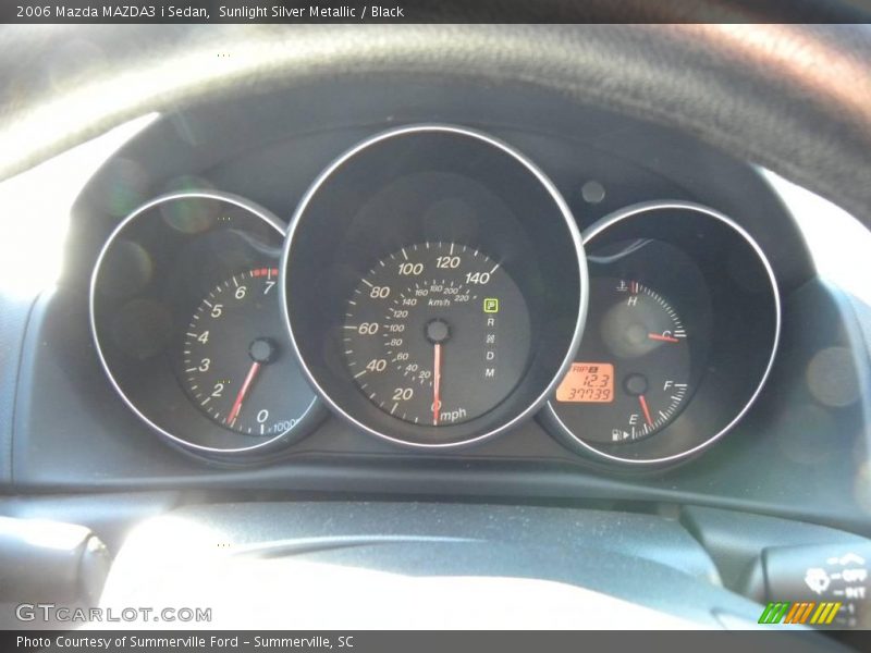Sunlight Silver Metallic / Black 2006 Mazda MAZDA3 i Sedan