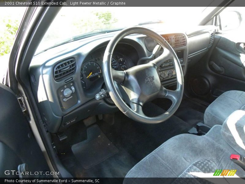 Light Pewter Metallic / Graphite 2001 Chevrolet S10 Extended Cab