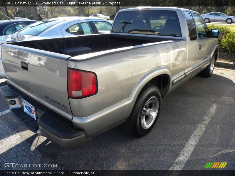 Light Pewter Metallic / Graphite 2001 Chevrolet S10 Extended Cab