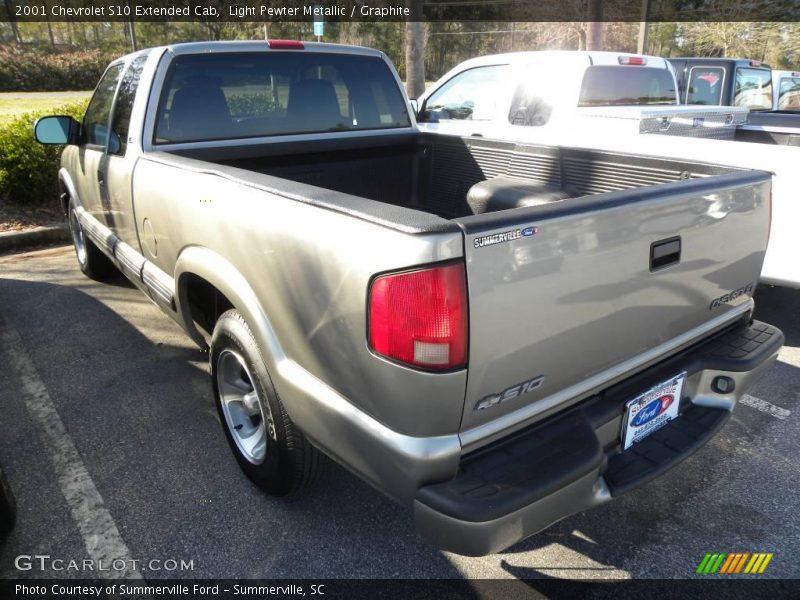 Light Pewter Metallic / Graphite 2001 Chevrolet S10 Extended Cab