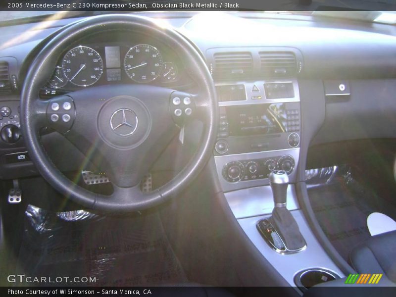 Obsidian Black Metallic / Black 2005 Mercedes-Benz C 230 Kompressor Sedan