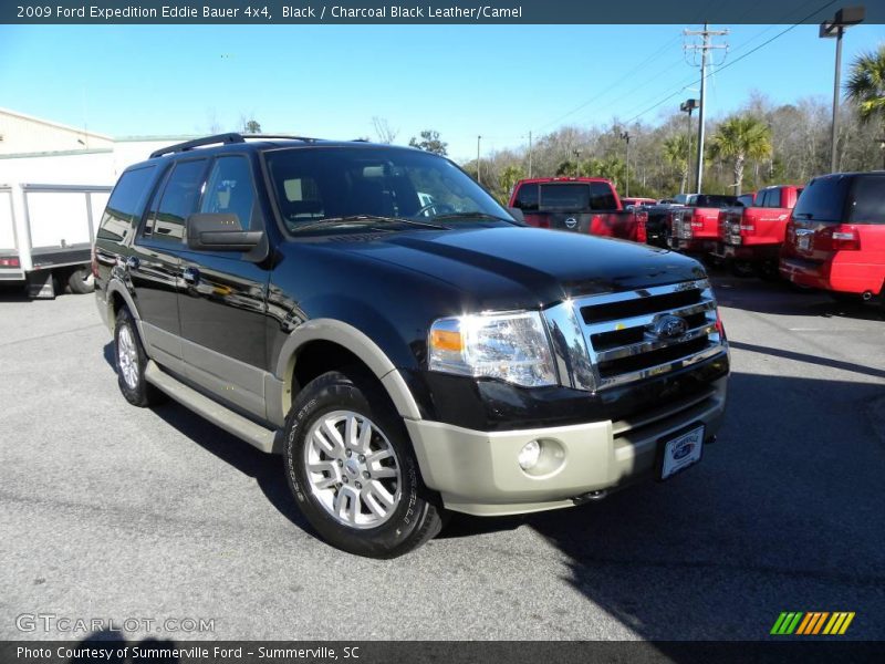 Black / Charcoal Black Leather/Camel 2009 Ford Expedition Eddie Bauer 4x4