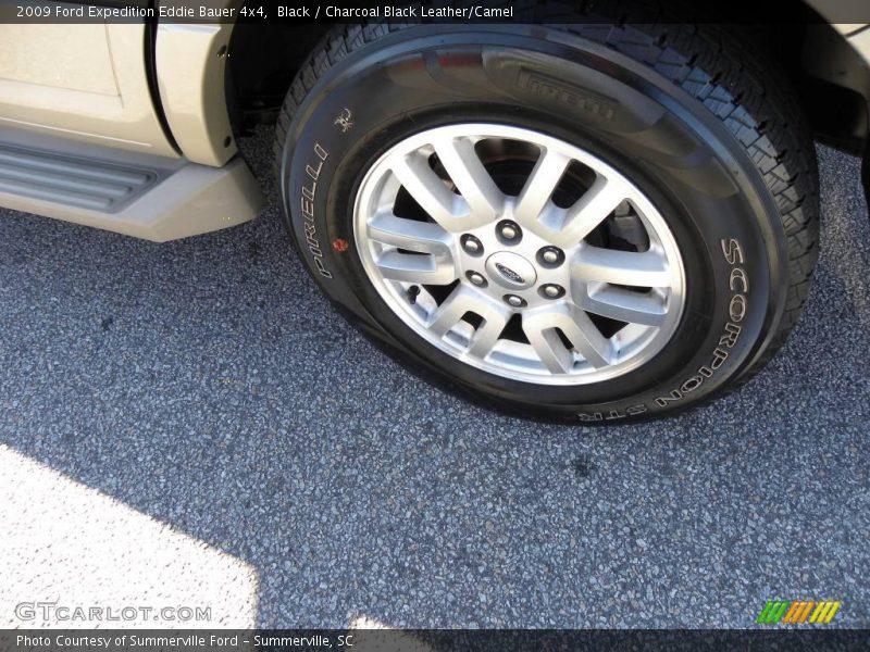 Black / Charcoal Black Leather/Camel 2009 Ford Expedition Eddie Bauer 4x4