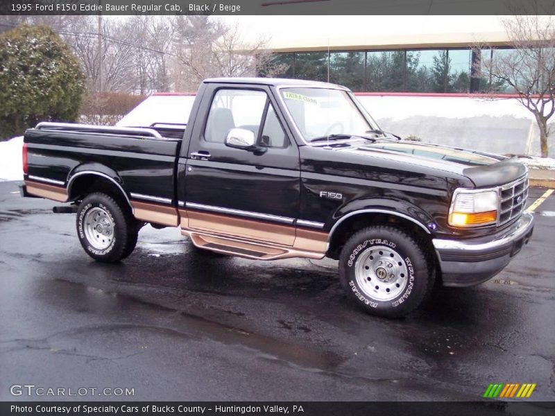 Black / Beige 1995 Ford F150 Eddie Bauer Regular Cab