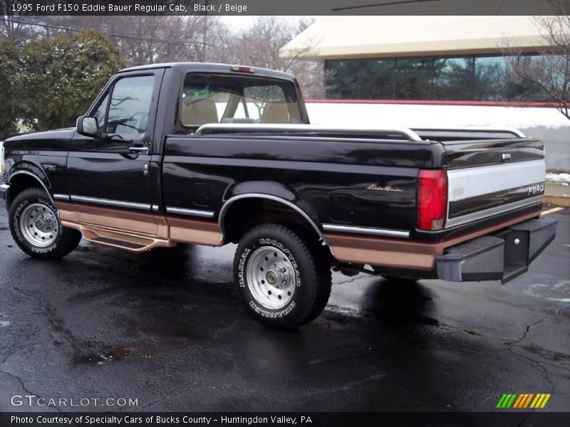 Black / Beige 1995 Ford F150 Eddie Bauer Regular Cab