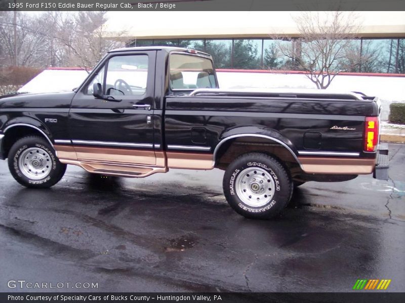 Black / Beige 1995 Ford F150 Eddie Bauer Regular Cab