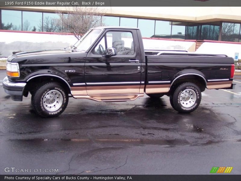 Black / Beige 1995 Ford F150 Eddie Bauer Regular Cab