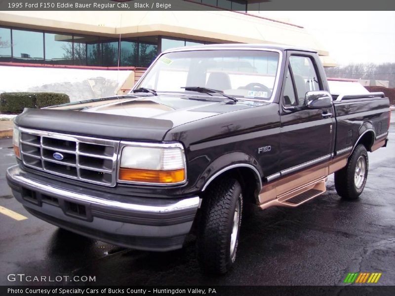 Black / Beige 1995 Ford F150 Eddie Bauer Regular Cab