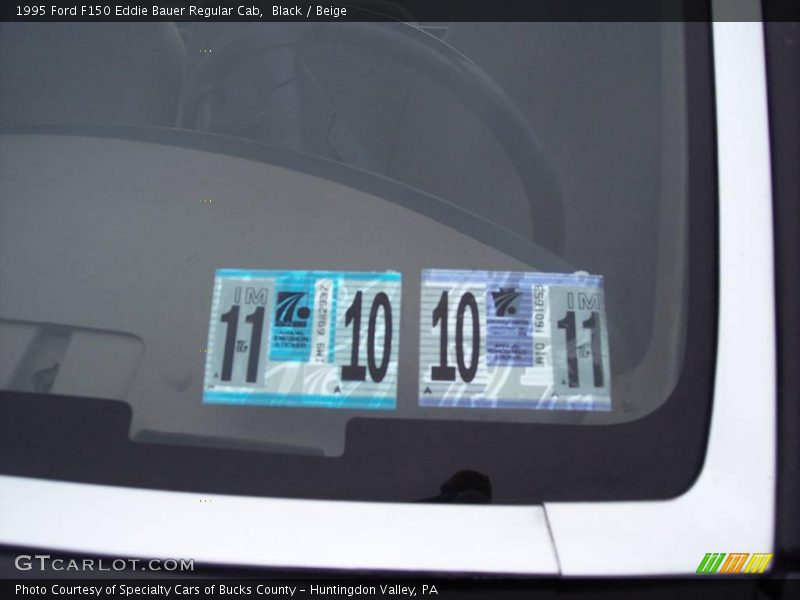 Black / Beige 1995 Ford F150 Eddie Bauer Regular Cab
