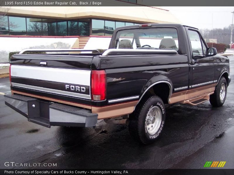Black / Beige 1995 Ford F150 Eddie Bauer Regular Cab