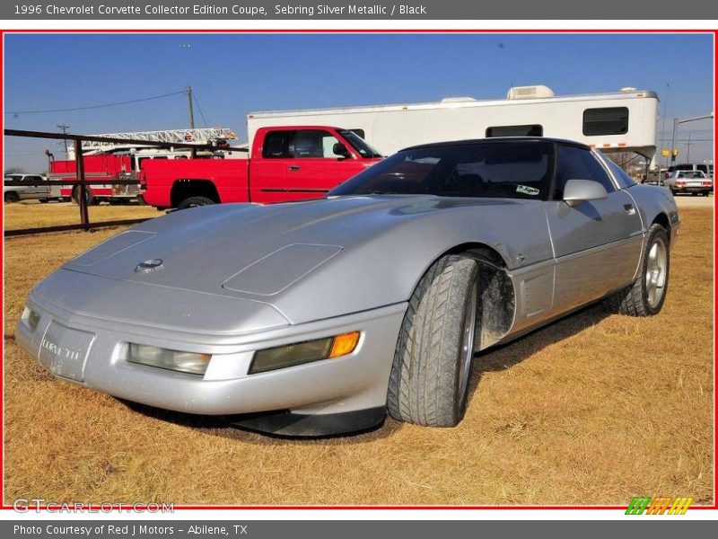 Sebring Silver Metallic / Black 1996 Chevrolet Corvette Collector Edition Coupe