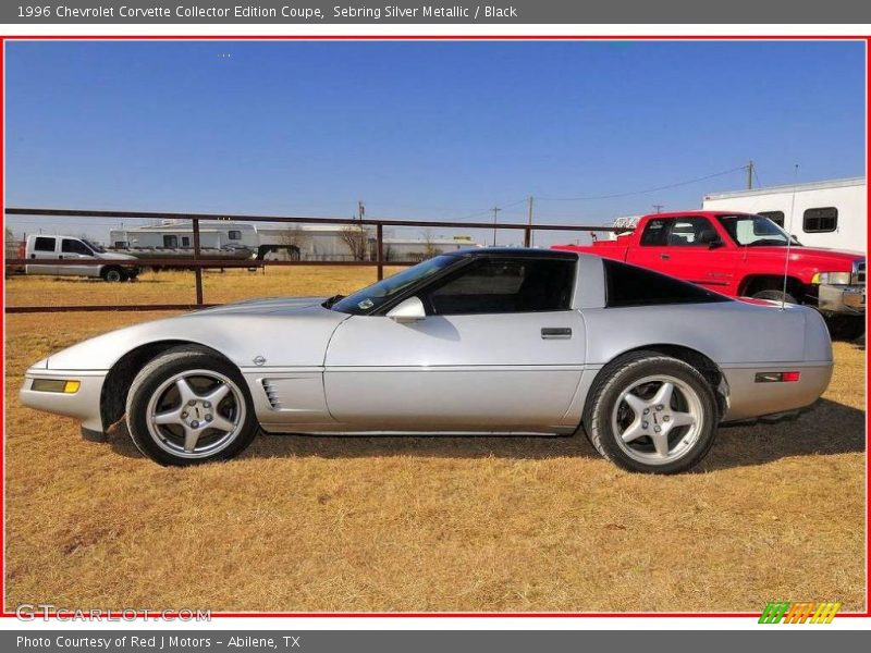 Sebring Silver Metallic / Black 1996 Chevrolet Corvette Collector Edition Coupe