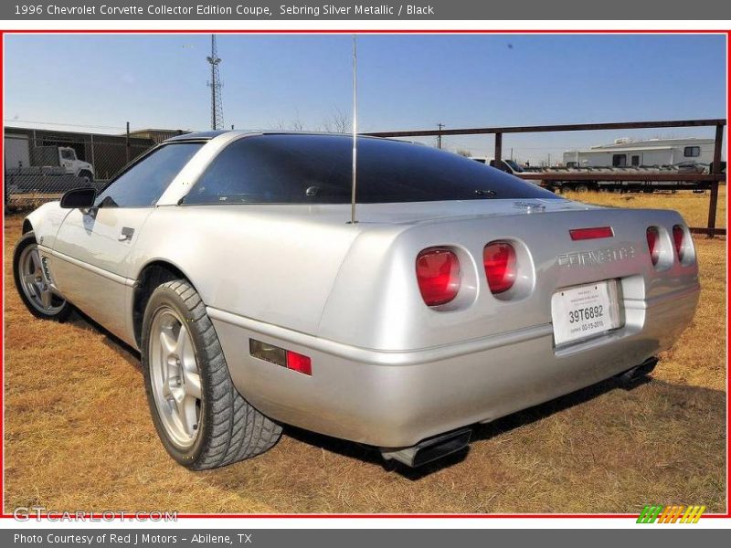 Sebring Silver Metallic / Black 1996 Chevrolet Corvette Collector Edition Coupe