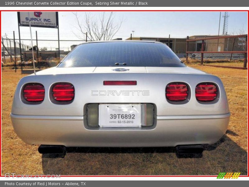 Sebring Silver Metallic / Black 1996 Chevrolet Corvette Collector Edition Coupe