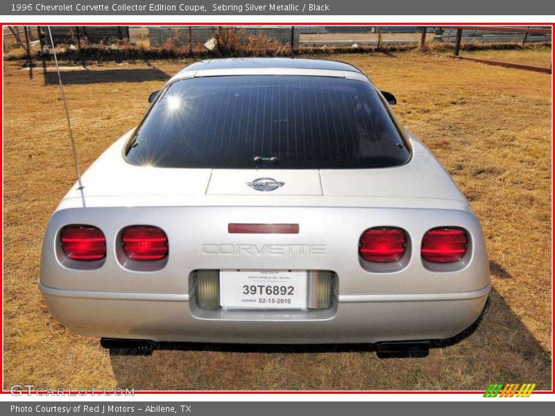 Sebring Silver Metallic / Black 1996 Chevrolet Corvette Collector Edition Coupe