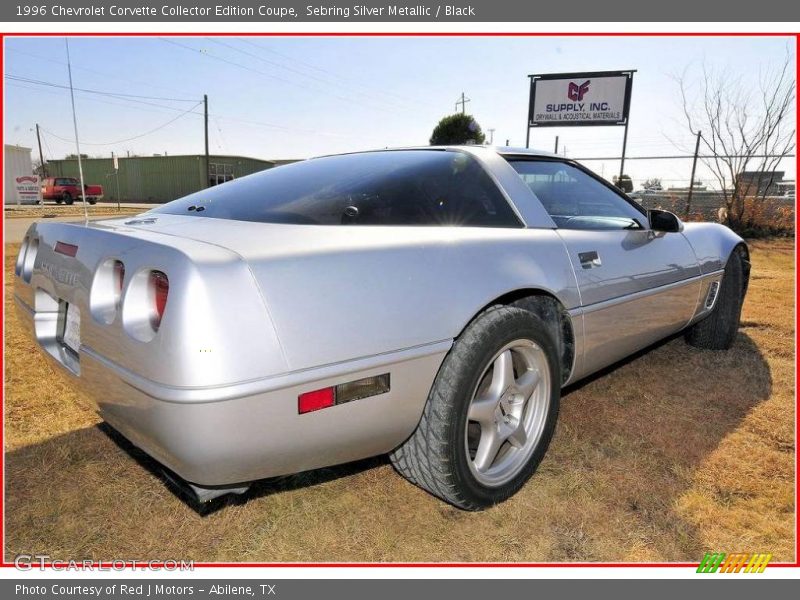 Sebring Silver Metallic / Black 1996 Chevrolet Corvette Collector Edition Coupe