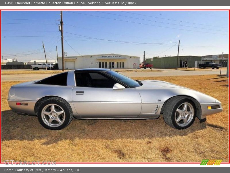 Sebring Silver Metallic / Black 1996 Chevrolet Corvette Collector Edition Coupe