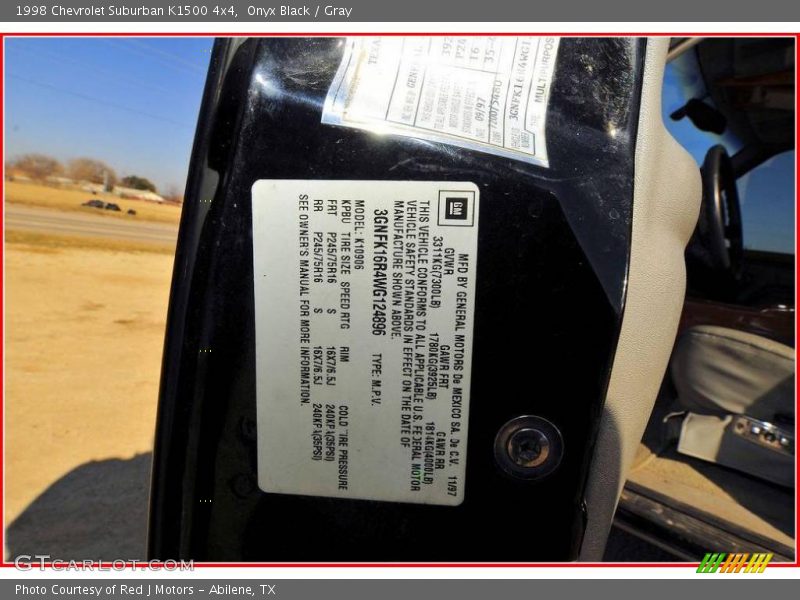Onyx Black / Gray 1998 Chevrolet Suburban K1500 4x4