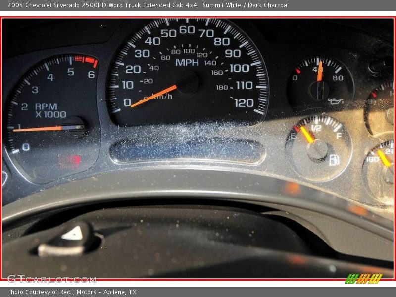 Summit White / Dark Charcoal 2005 Chevrolet Silverado 2500HD Work Truck Extended Cab 4x4
