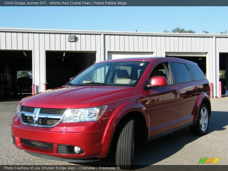 Inferno Red Crystal Pearl / Pastel Pebble Beige 2009 Dodge Journey SXT