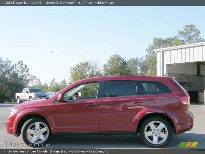 Inferno Red Crystal Pearl / Pastel Pebble Beige 2009 Dodge Journey SXT