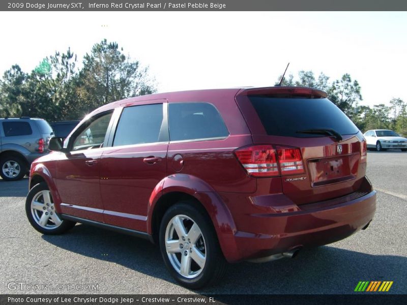 Inferno Red Crystal Pearl / Pastel Pebble Beige 2009 Dodge Journey SXT