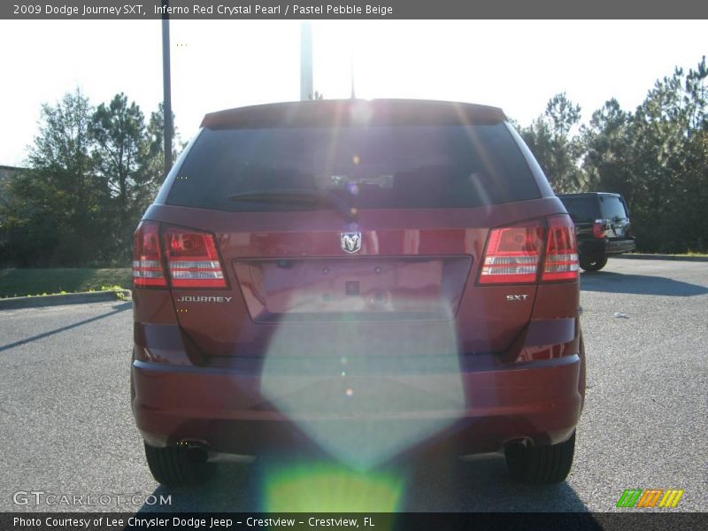 Inferno Red Crystal Pearl / Pastel Pebble Beige 2009 Dodge Journey SXT