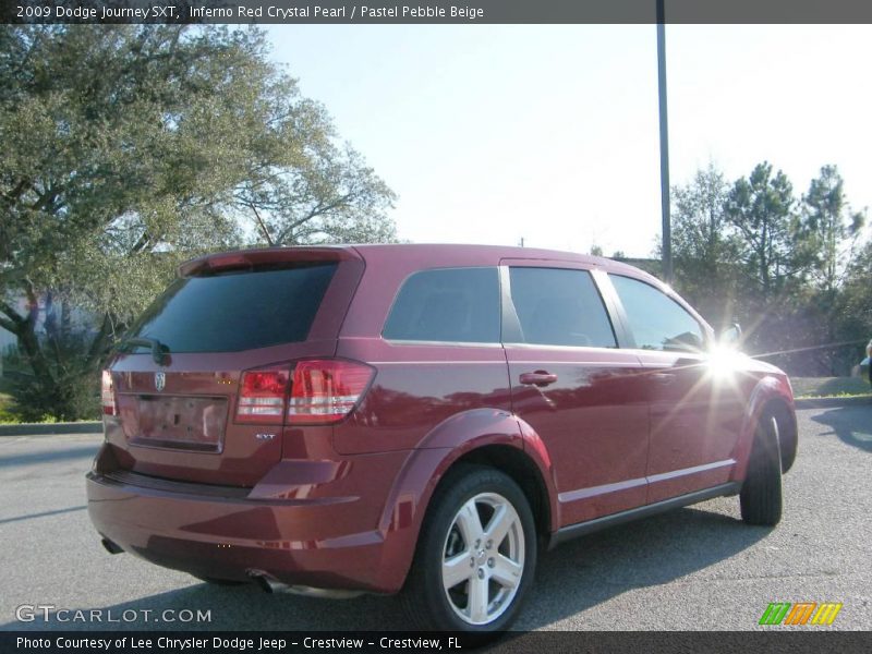 Inferno Red Crystal Pearl / Pastel Pebble Beige 2009 Dodge Journey SXT