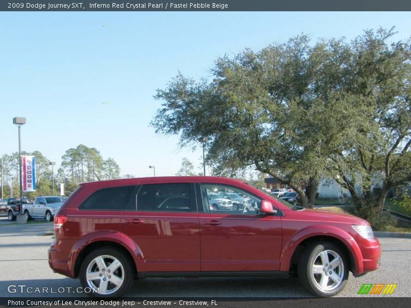 Inferno Red Crystal Pearl / Pastel Pebble Beige 2009 Dodge Journey SXT