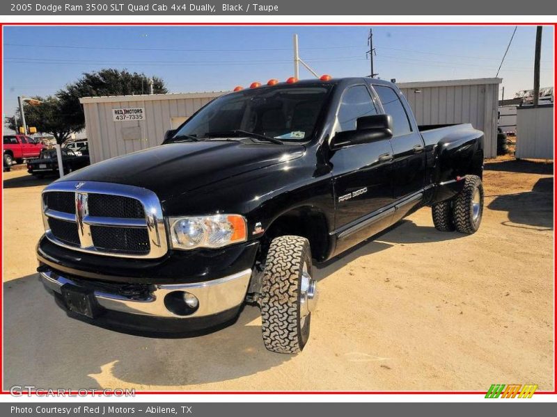 Black / Taupe 2005 Dodge Ram 3500 SLT Quad Cab 4x4 Dually