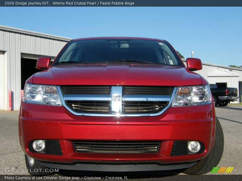 Inferno Red Crystal Pearl / Pastel Pebble Beige 2009 Dodge Journey SXT