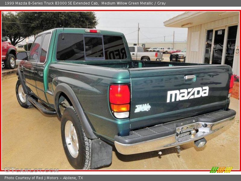 Medium Willow Green Metallic / Gray 1999 Mazda B-Series Truck B3000 SE Extended Cab