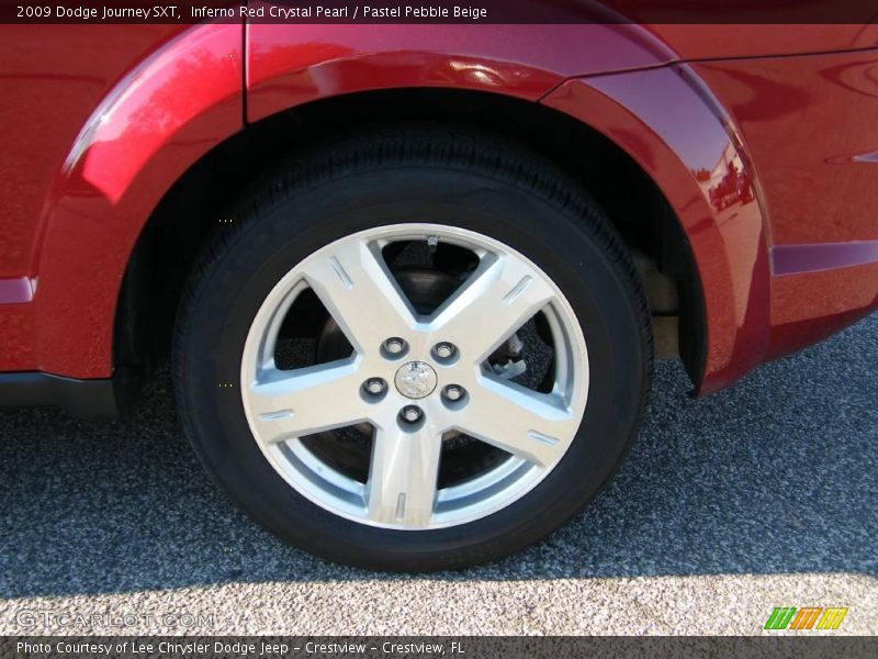 Inferno Red Crystal Pearl / Pastel Pebble Beige 2009 Dodge Journey SXT
