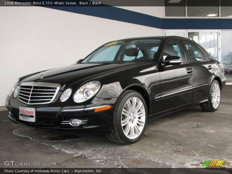 Black / Black 2008 Mercedes-Benz E 350 4Matic Sedan