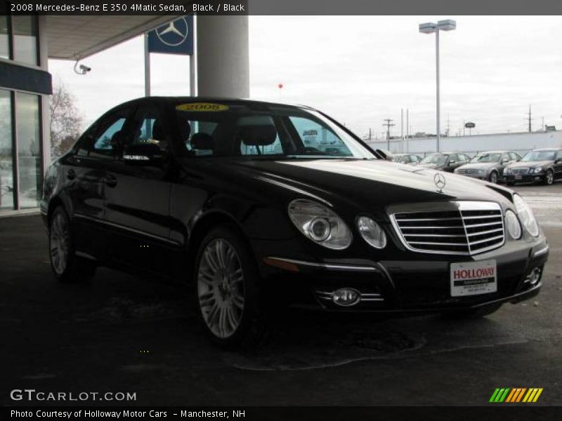 Black / Black 2008 Mercedes-Benz E 350 4Matic Sedan