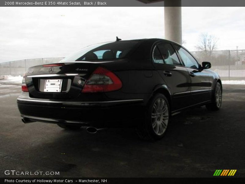 Black / Black 2008 Mercedes-Benz E 350 4Matic Sedan