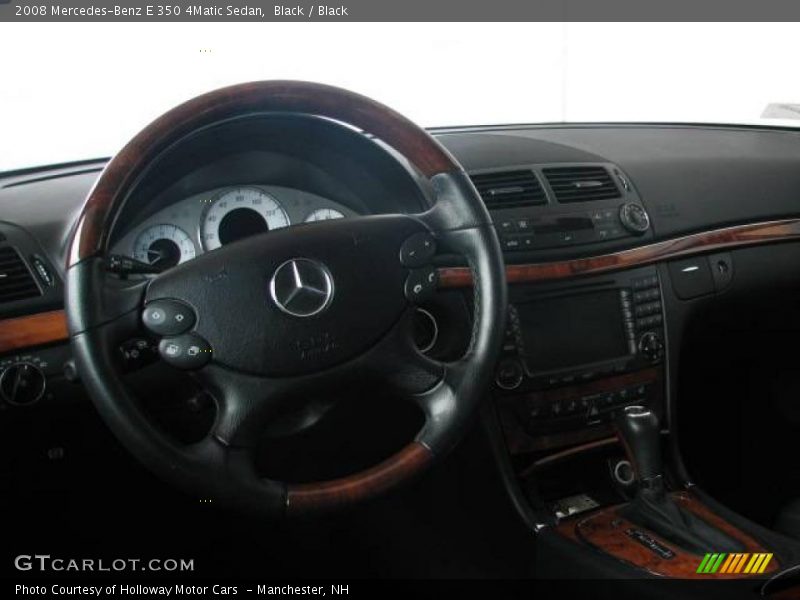 Black / Black 2008 Mercedes-Benz E 350 4Matic Sedan