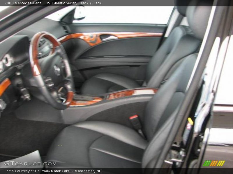 Black / Black 2008 Mercedes-Benz E 350 4Matic Sedan