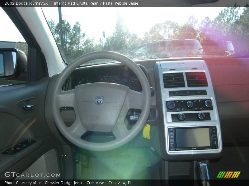 Inferno Red Crystal Pearl / Pastel Pebble Beige 2009 Dodge Journey SXT