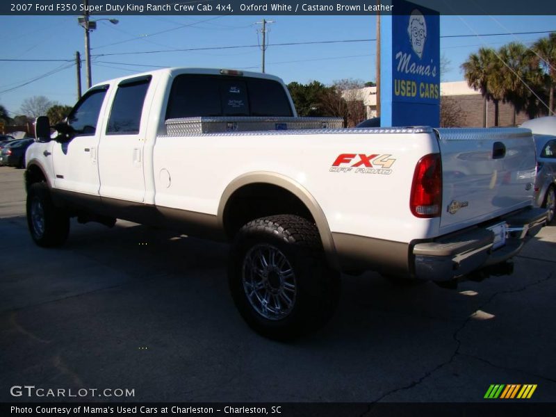Oxford White / Castano Brown Leather 2007 Ford F350 Super Duty King Ranch Crew Cab 4x4