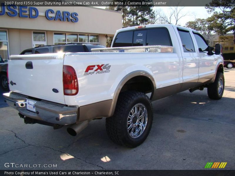 Oxford White / Castano Brown Leather 2007 Ford F350 Super Duty King Ranch Crew Cab 4x4