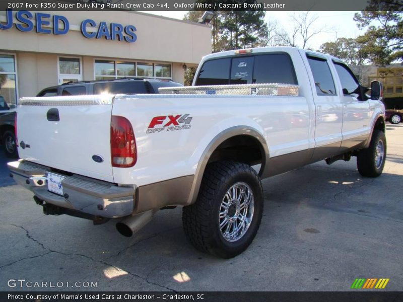 Oxford White / Castano Brown Leather 2007 Ford F350 Super Duty King Ranch Crew Cab 4x4