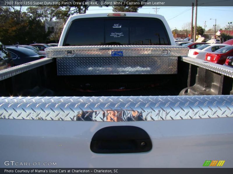 Oxford White / Castano Brown Leather 2007 Ford F350 Super Duty King Ranch Crew Cab 4x4