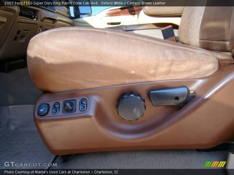 Oxford White / Castano Brown Leather 2007 Ford F350 Super Duty King Ranch Crew Cab 4x4