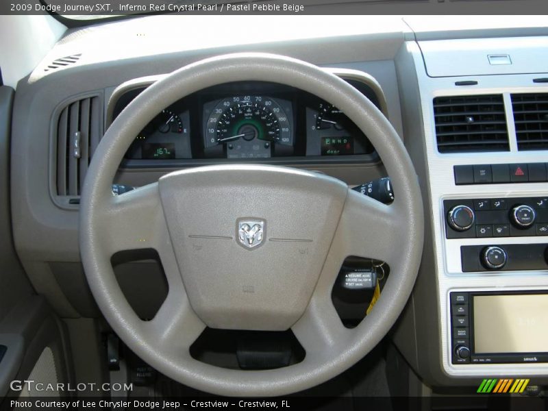 Inferno Red Crystal Pearl / Pastel Pebble Beige 2009 Dodge Journey SXT