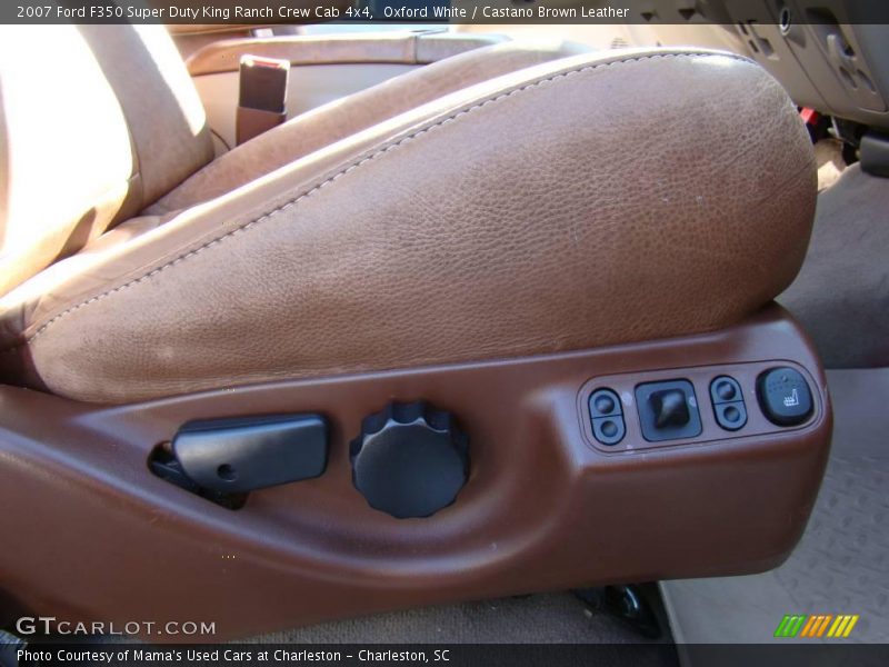 Oxford White / Castano Brown Leather 2007 Ford F350 Super Duty King Ranch Crew Cab 4x4