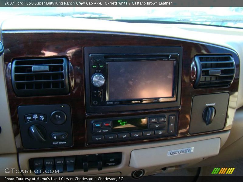 Oxford White / Castano Brown Leather 2007 Ford F350 Super Duty King Ranch Crew Cab 4x4
