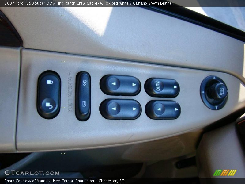 Oxford White / Castano Brown Leather 2007 Ford F350 Super Duty King Ranch Crew Cab 4x4