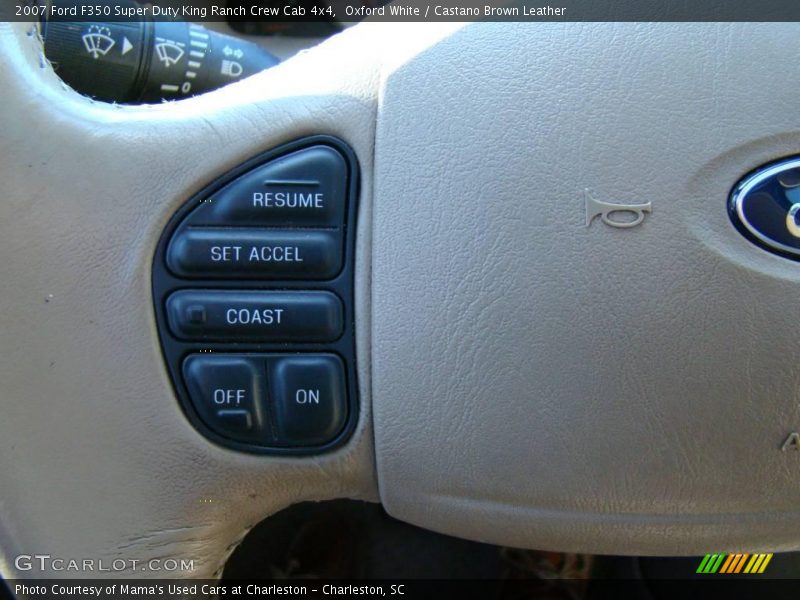 Oxford White / Castano Brown Leather 2007 Ford F350 Super Duty King Ranch Crew Cab 4x4