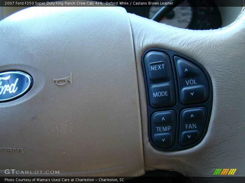 Oxford White / Castano Brown Leather 2007 Ford F350 Super Duty King Ranch Crew Cab 4x4